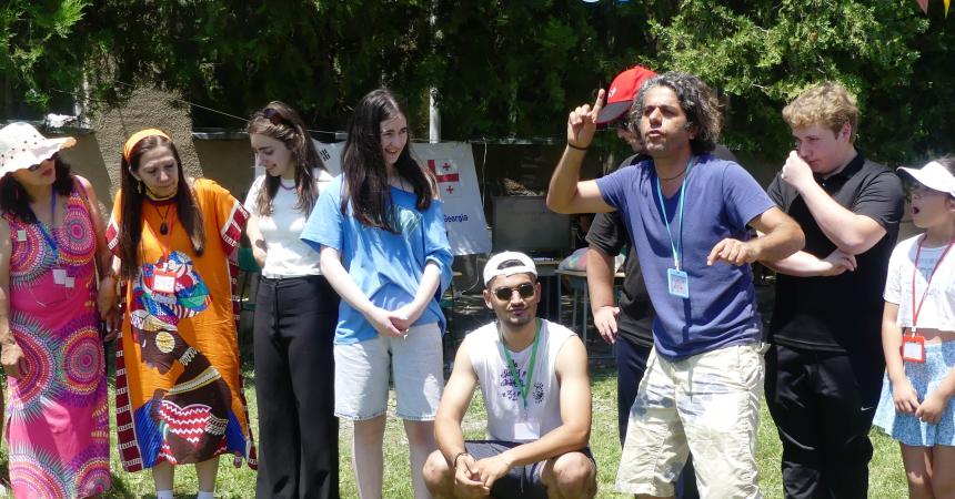 Group photo of Servas volunteers at Servas Georgia Peace School 2024