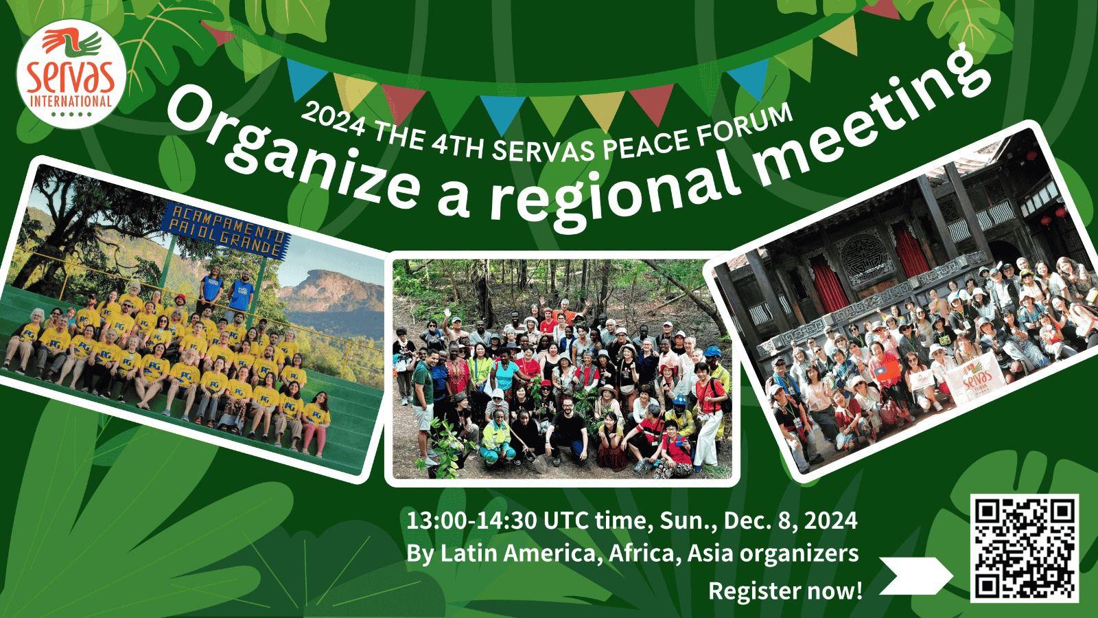 organize regional meetings peace forum