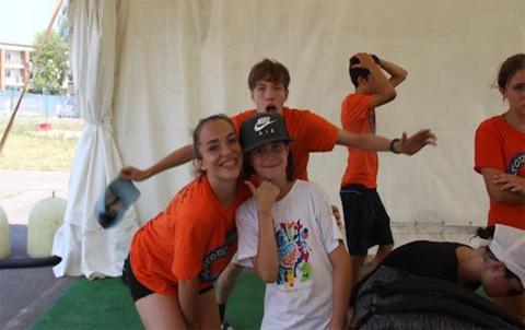 SYLE volunteer in Italian youth camp
